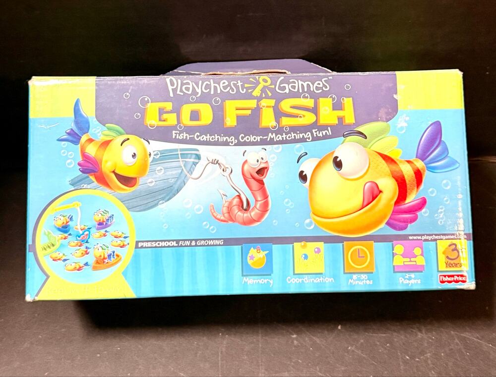 Mattel Go Fish Playchest Games complete
